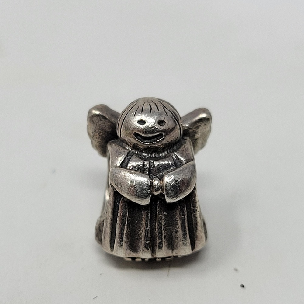 Pandora 790337 Retired Angel Charm Sterling Silver 925 ALE Smiling Angel Bead‎